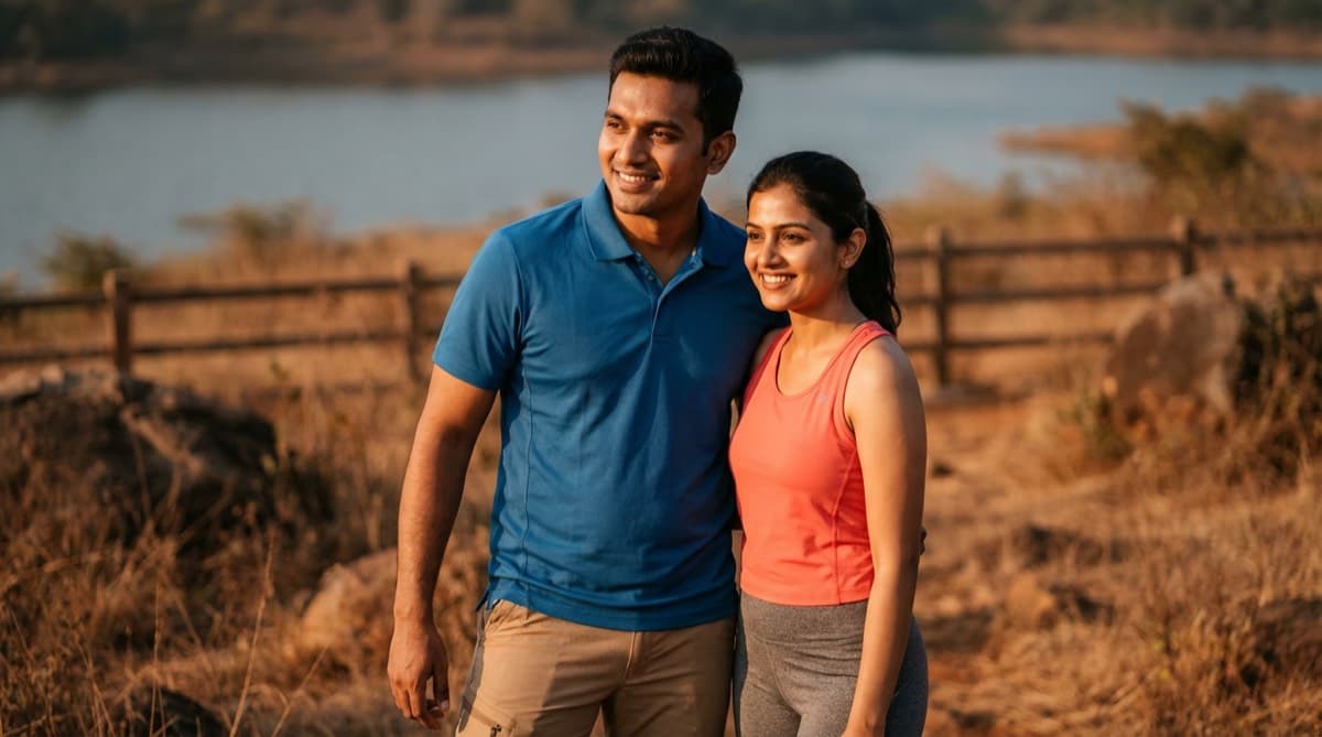 Couple in the hills