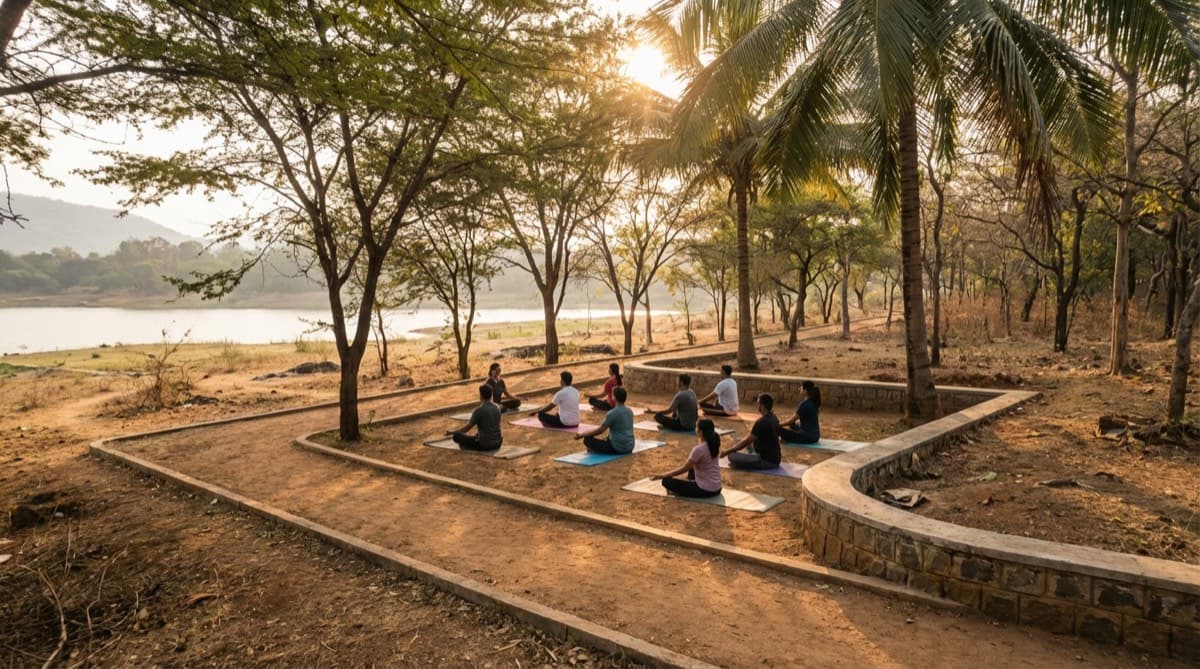 Lakeside yoga