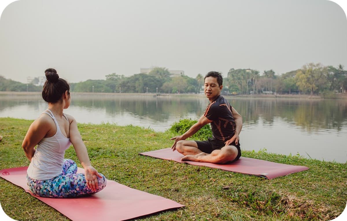 Outdoor mindfulness session